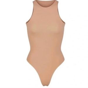 SKIMS Fits Everybody High Neck Bodysuit in Ochre
